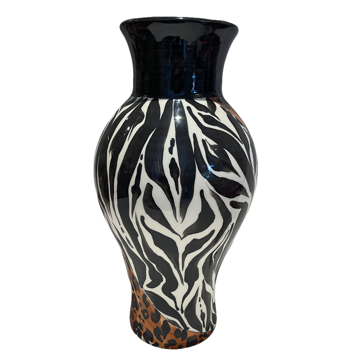 Tiger Liony Ceramic Vase