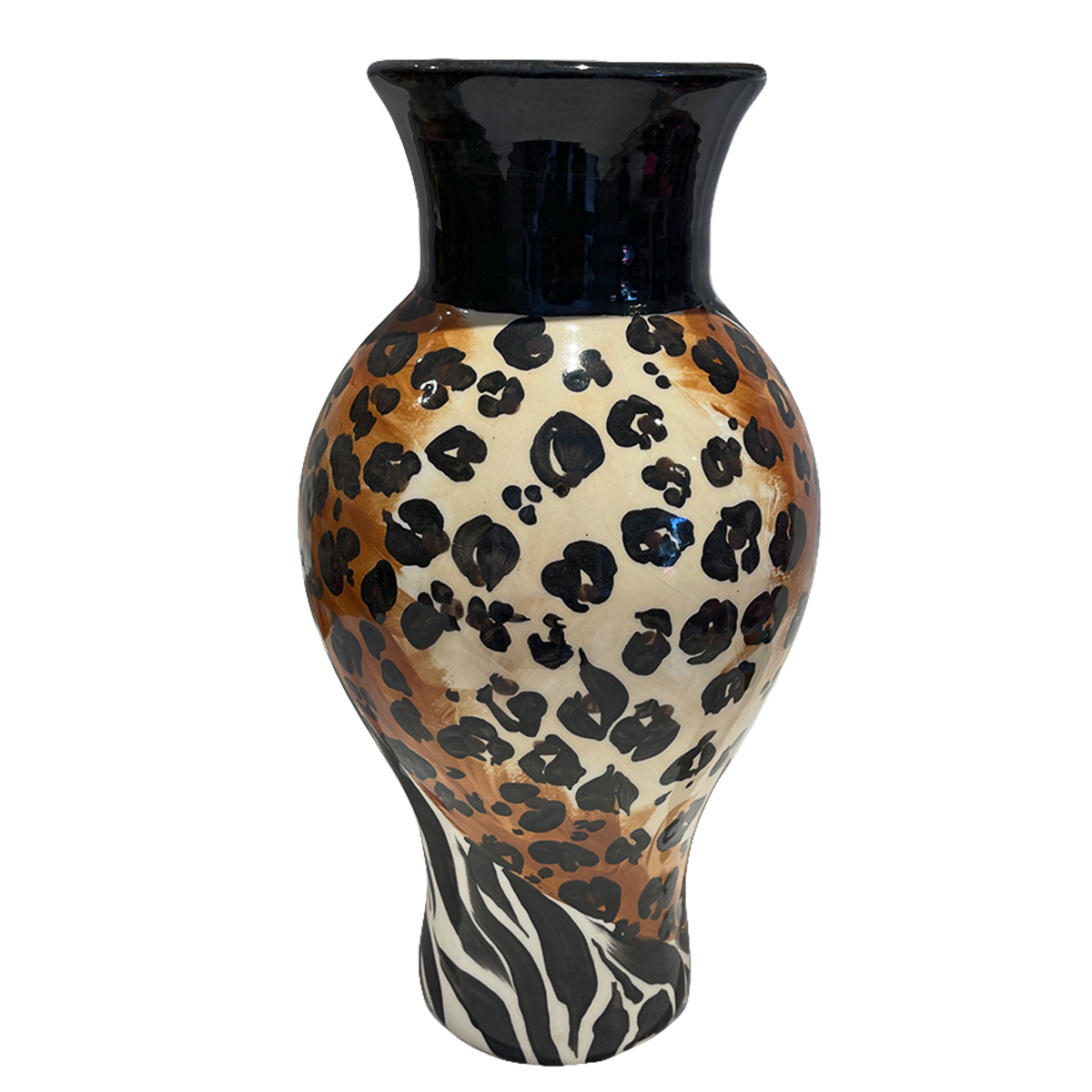 Tiger Liony Ceramic Vase