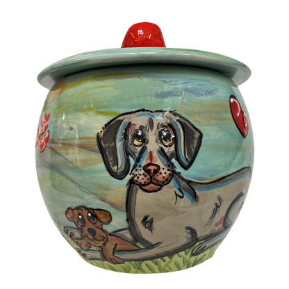 Weimaraner Cookie Jar