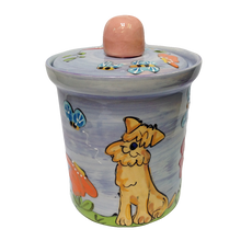 Wheaten Terrier Dog Treat Jar