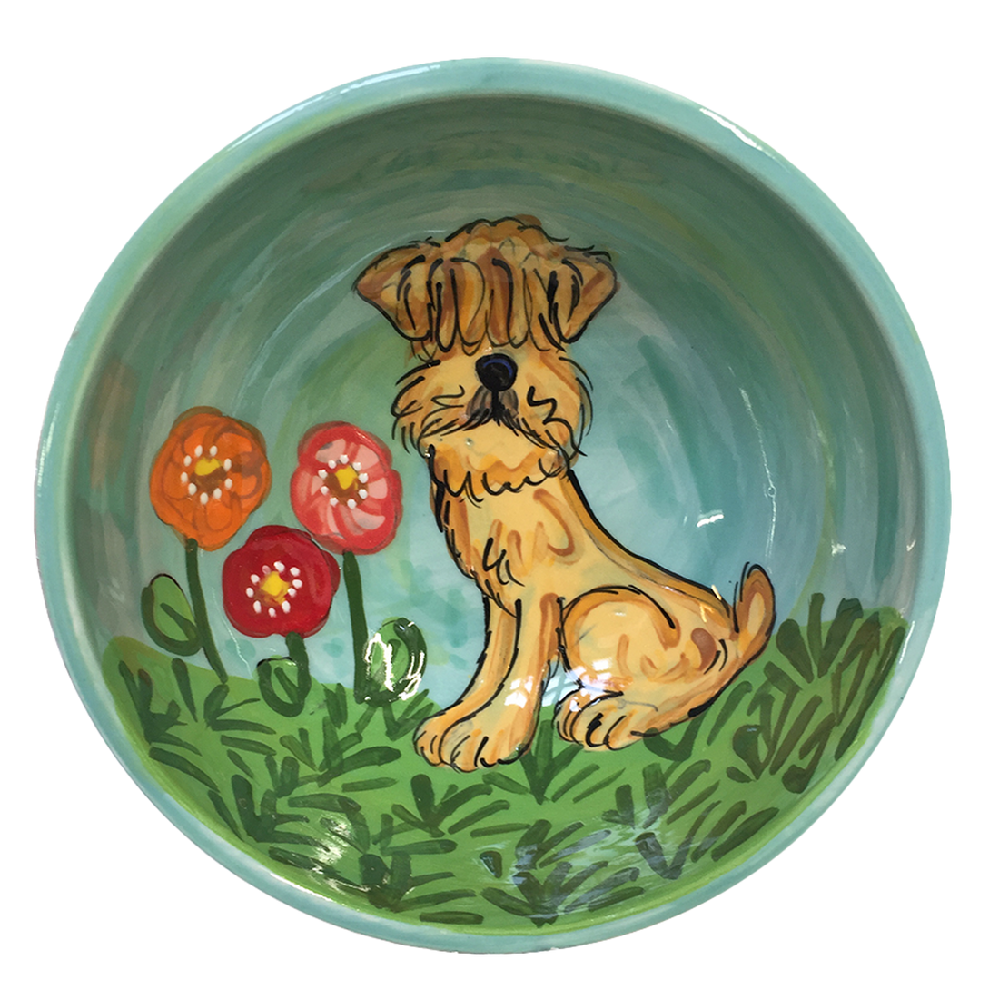 Wheaten Terrier Garden Love Bowl