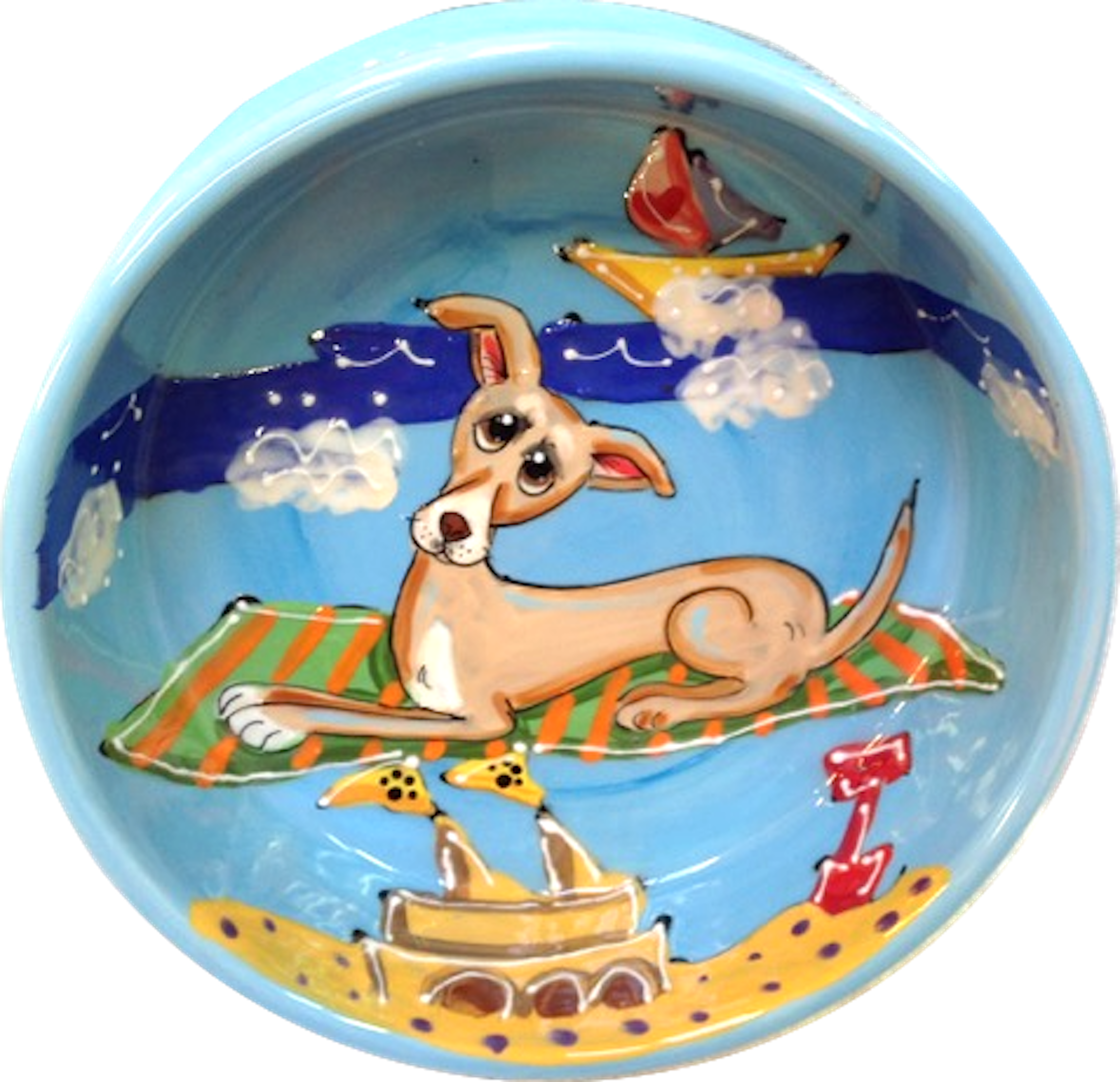 Whippet Dog Bowl