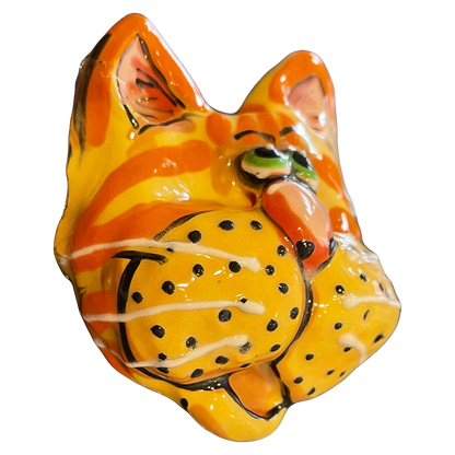 Tabby Cat Wall Sculpture