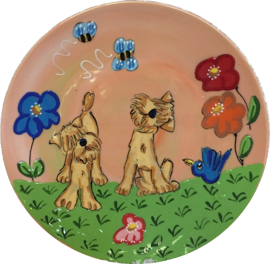 Wheaten Terrier Platter