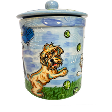 Customized Ceramic Doggie Treat Jar
