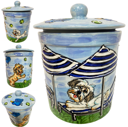 Customized Ceramic Doggie Treat Jar