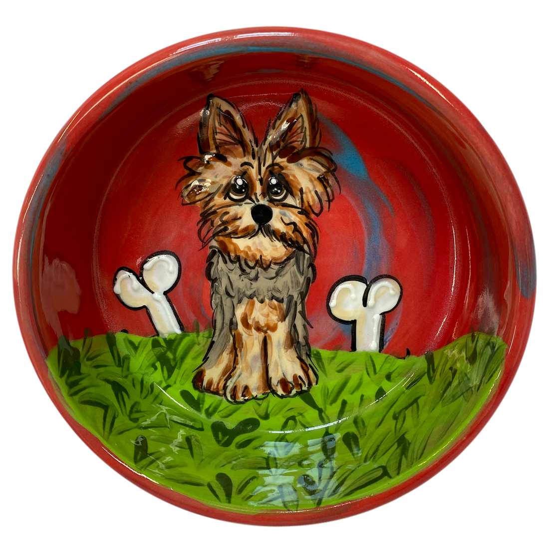 Yorkshire Terrier | Personalized Ceramic Dog Bowl