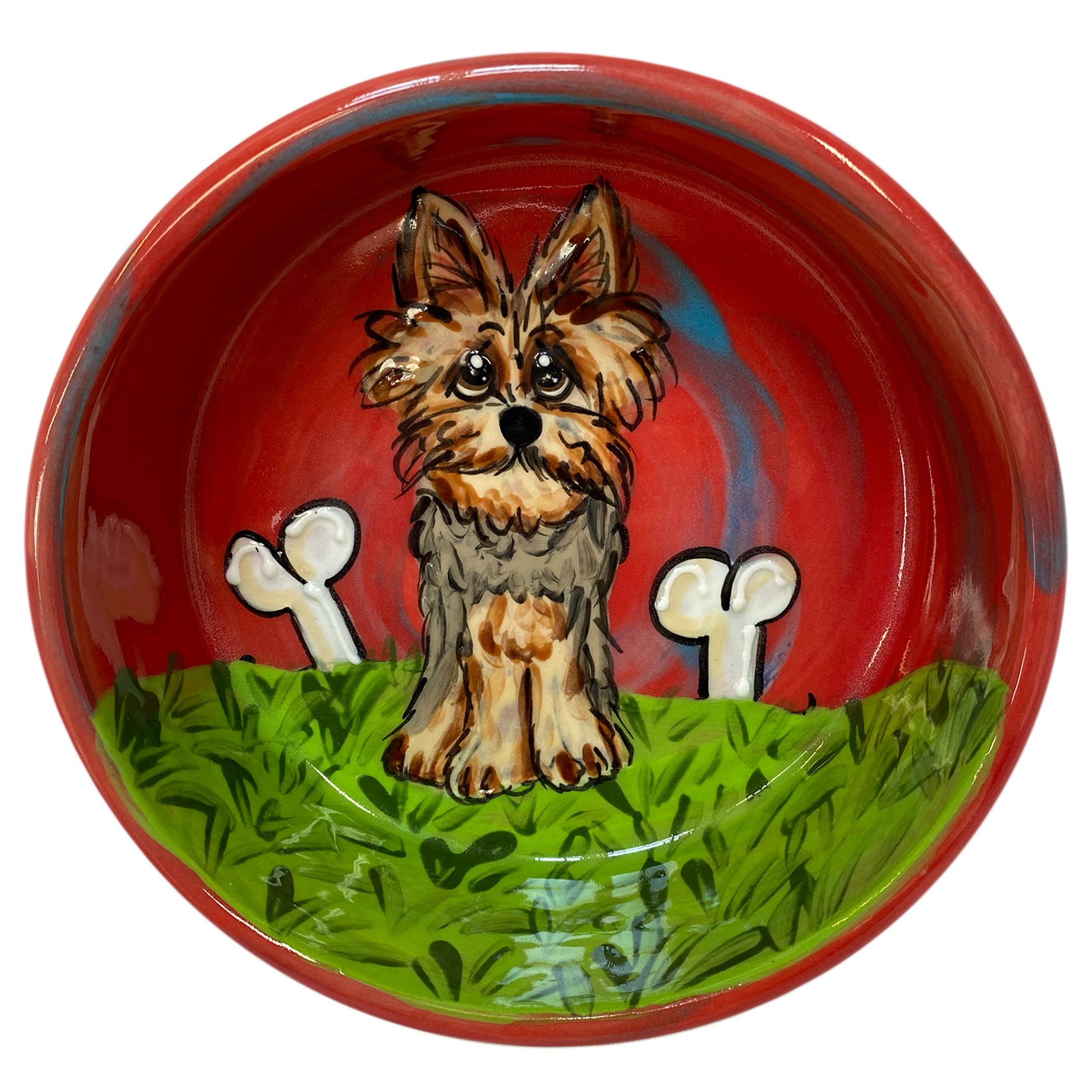 Yorkshire Terrier | Personalized Ceramic Dog Bowl