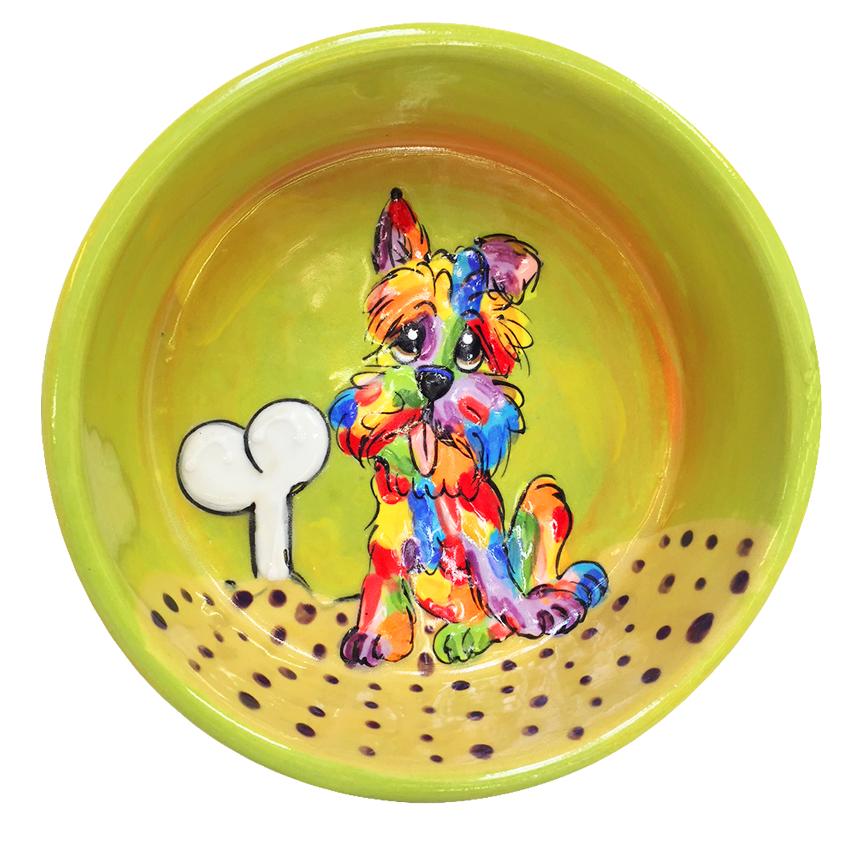 Yorkie Rainbow Palz™ Bowl