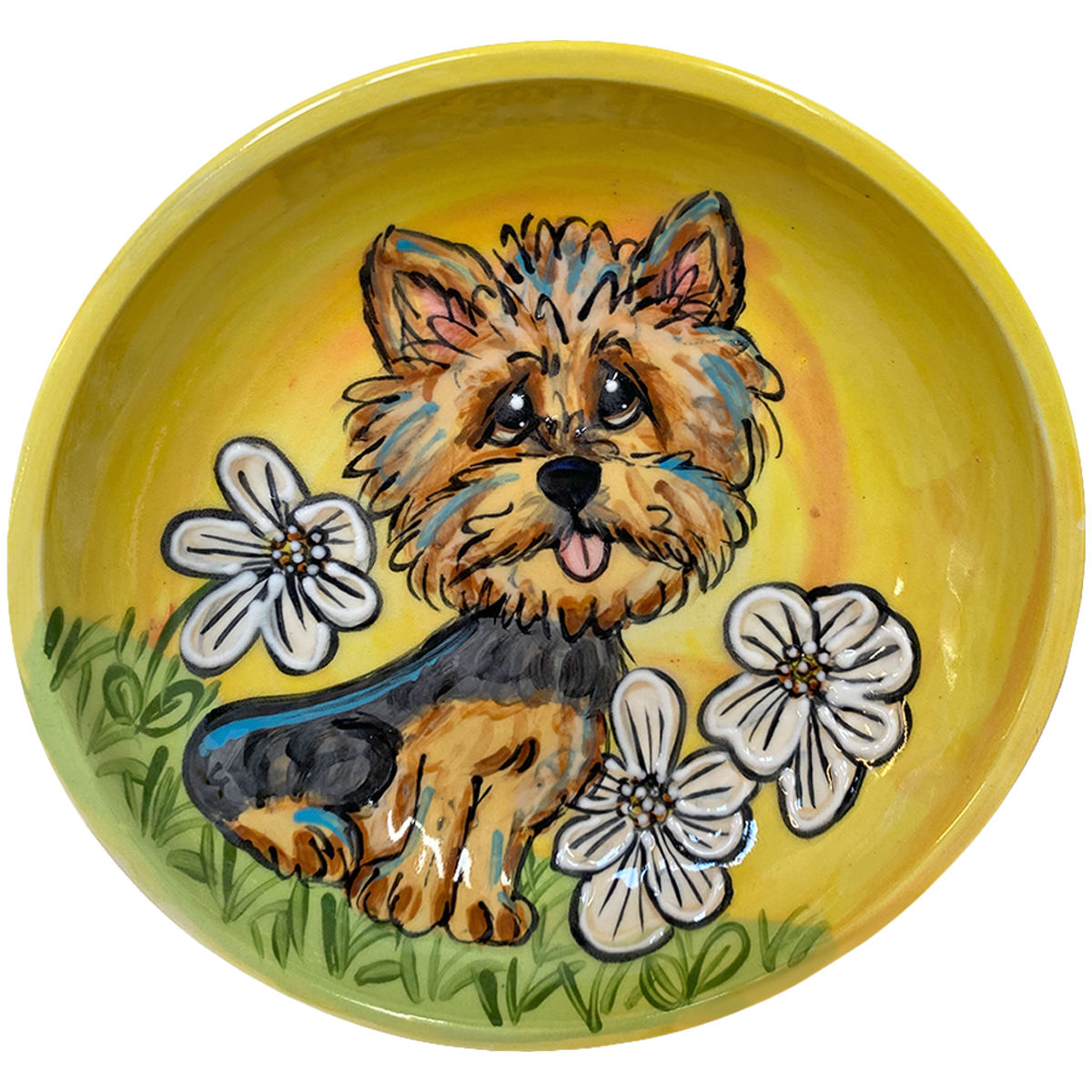 Flower Daze Yorkie by Debby Carman