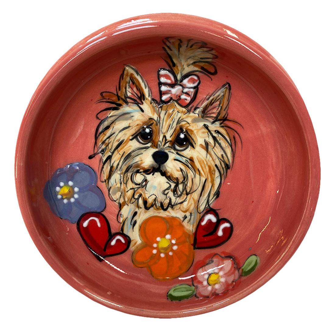 Yorkie Bowl by Debby Carman