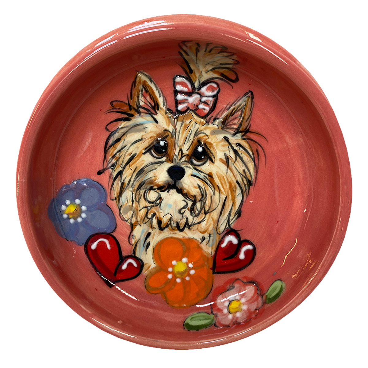 Yorkie Bowl by Debby Carman