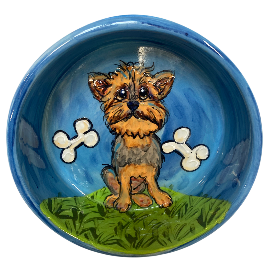 Yorkshire Terrier | Personalized Ceramic Dog Bowl