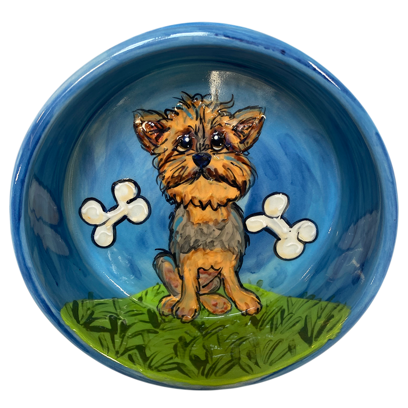 Yorkshire Terrier | Personalized Ceramic Dog Bowl