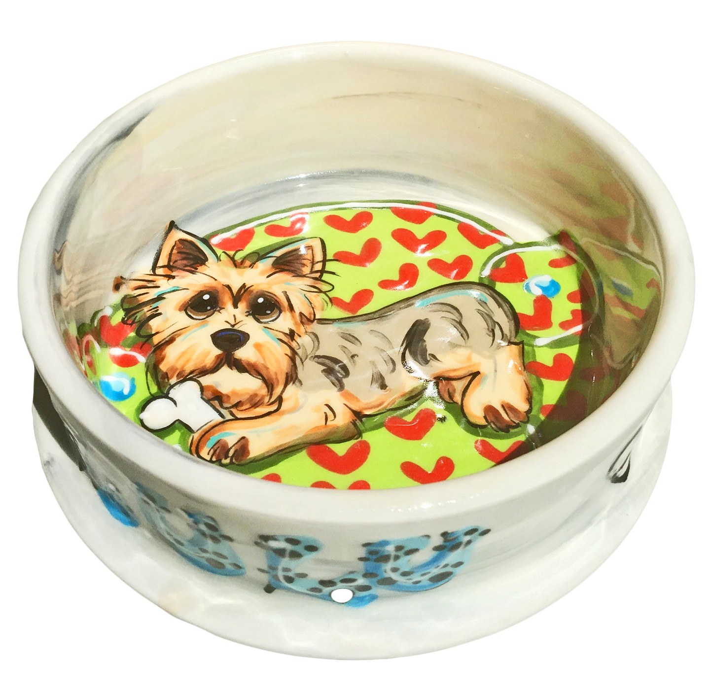 Yorkie Terrier Dog Bowl