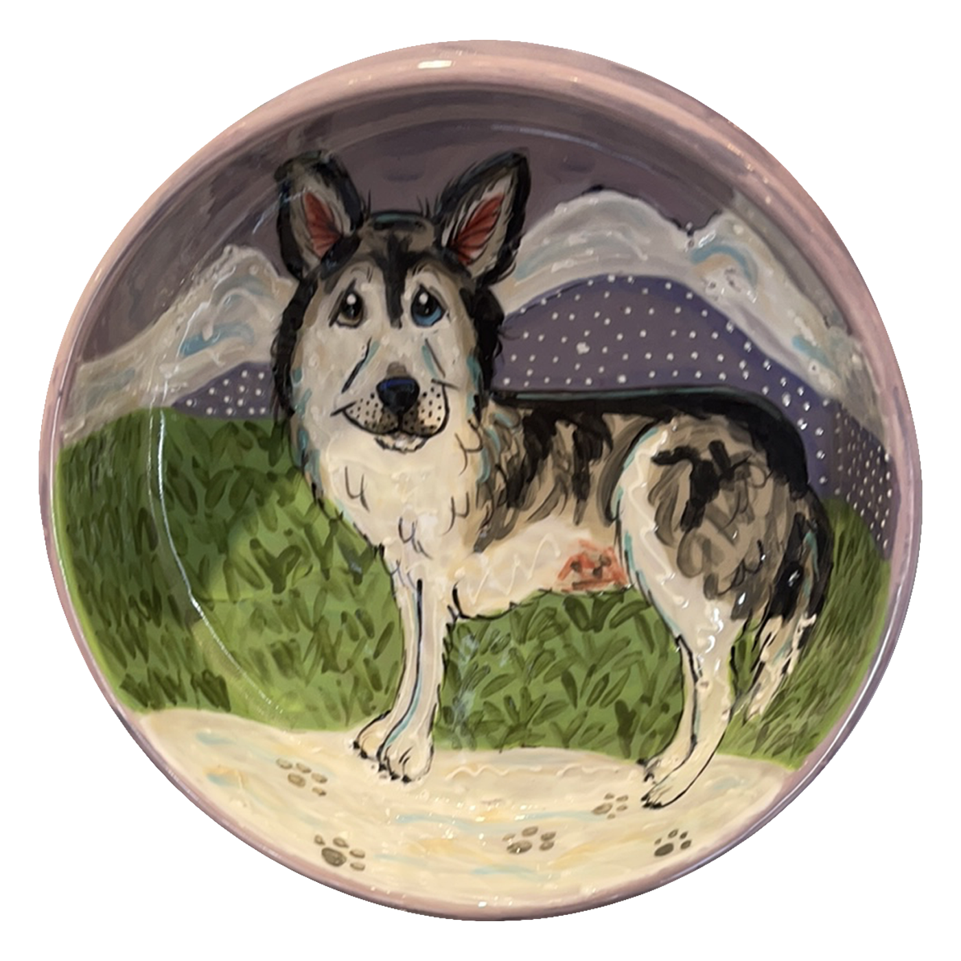 Ausky Heartly Dog Bowl