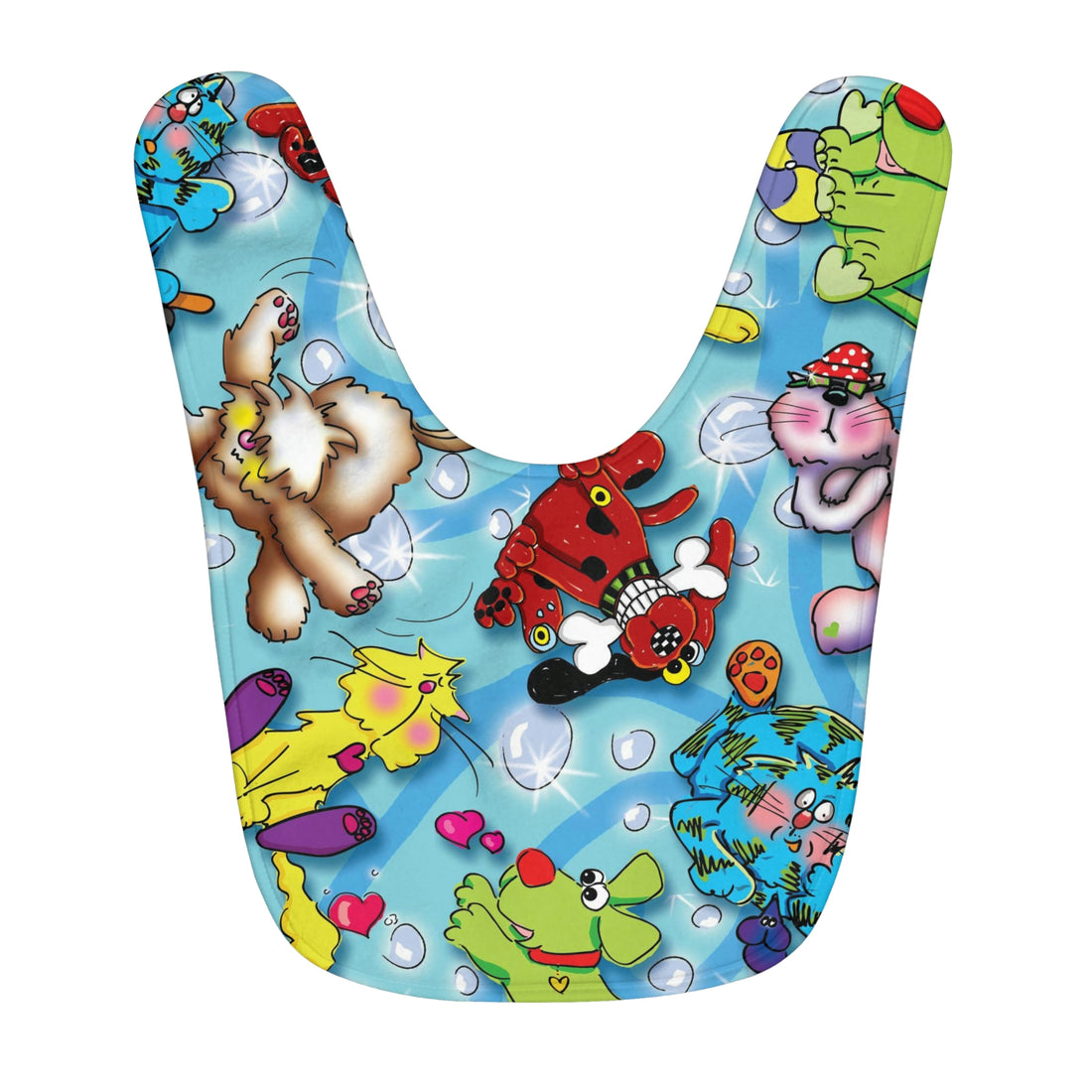 Bowzers &amp; Meowzers Fleece Baby Bib