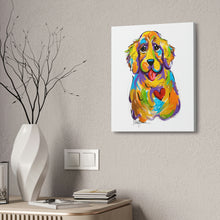 Golden Retriever on Canvas by Debby Carman