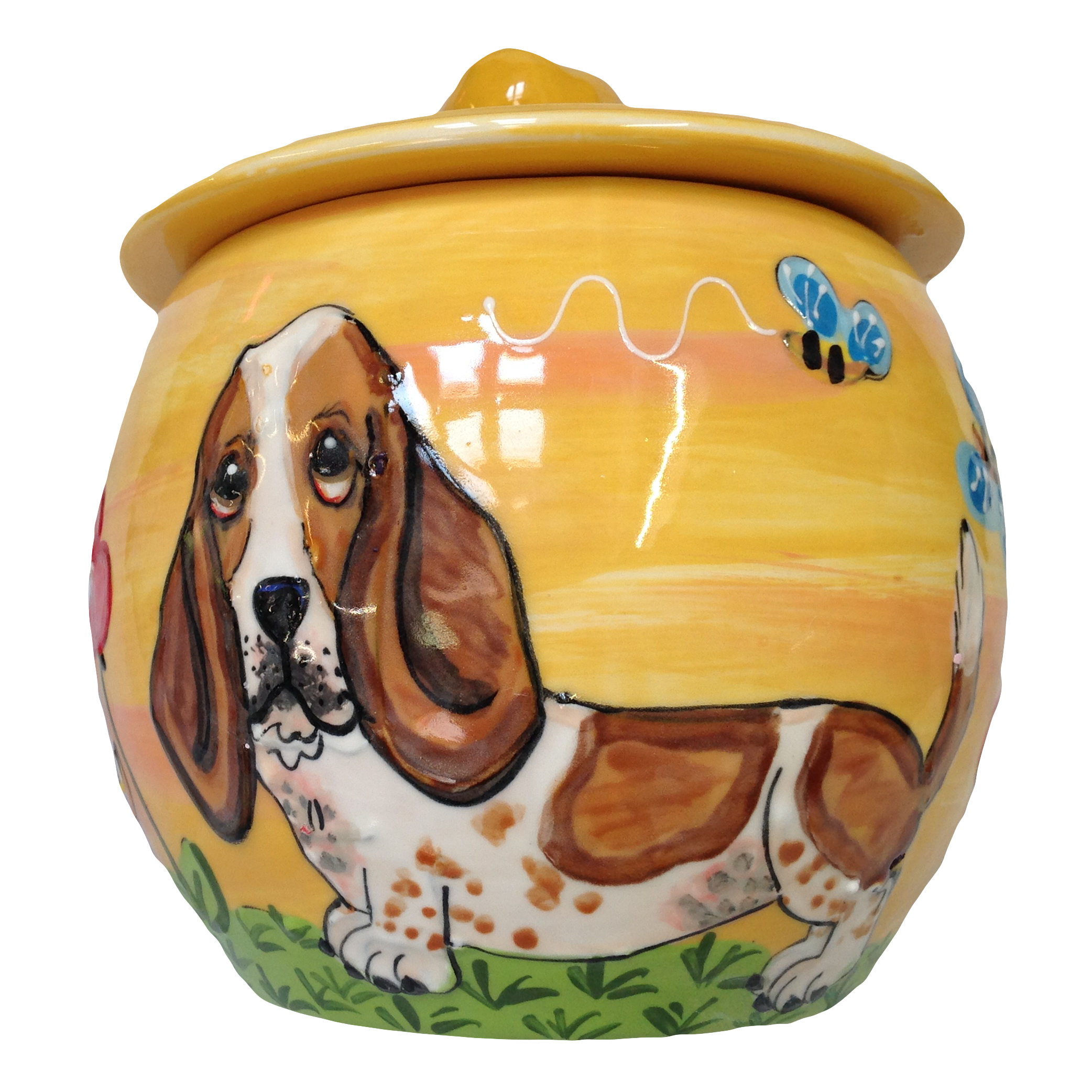 Basset Hound Personalized Treat Jar