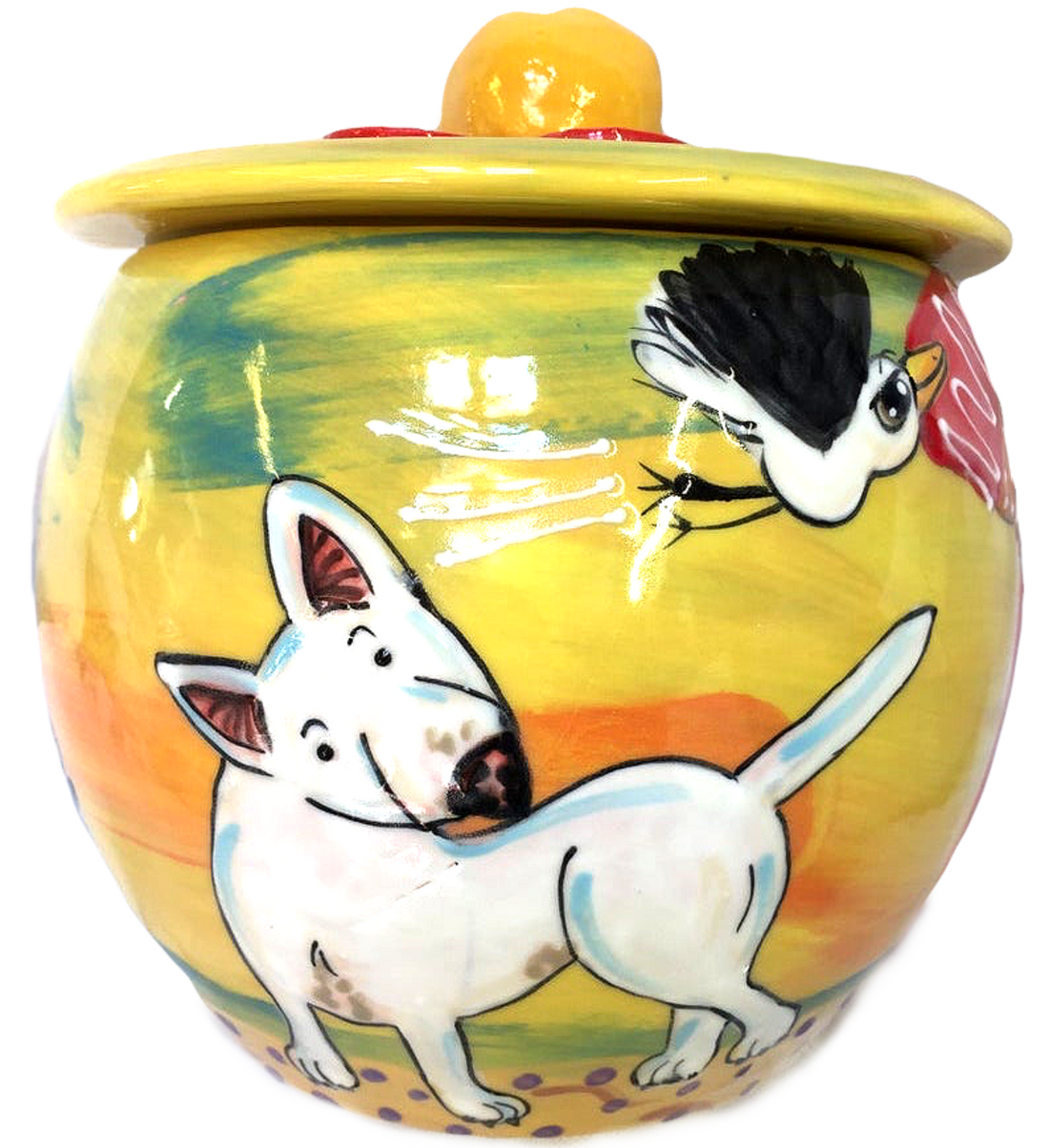 best dog gifts, personalized, treat jar by debby carman