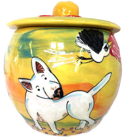 best dog gifts, personalized, treat jar by debby carman