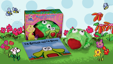 Gronk - I'm Gronk and I'm Green© Book & Hand Puppet Gift Boxed Set