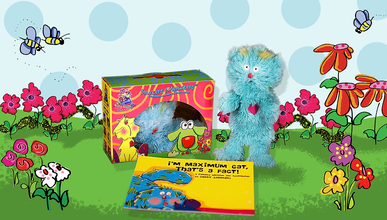 Maximum Cat© Book & Plush Hand Puppet Gift Set