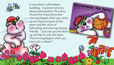 Kittywimpuss Got Game© Book & Hand Puppet Gift Boxed Set