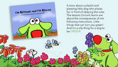 Gronk - I'm Gronk and I'm Green© Book & Hand Puppet Gift Boxed Set