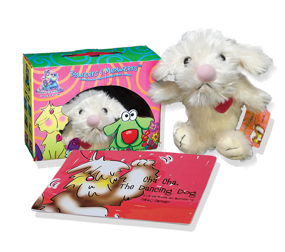 Cha Cha, The Dancing Dog© Book &amp; Hand Puppet Gift Boxed Set