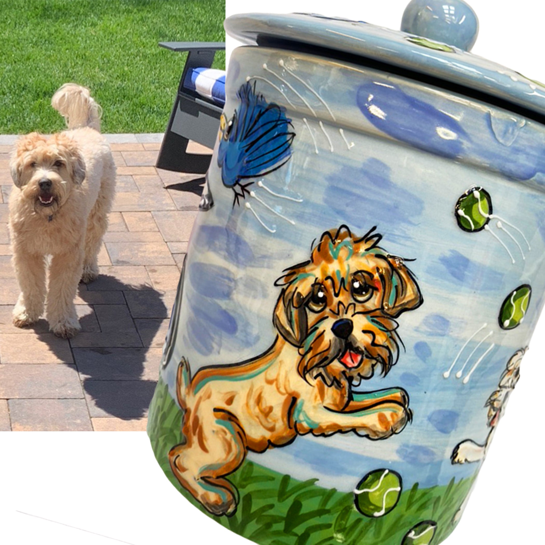 Customized Ceramic Doggie Treat Jar