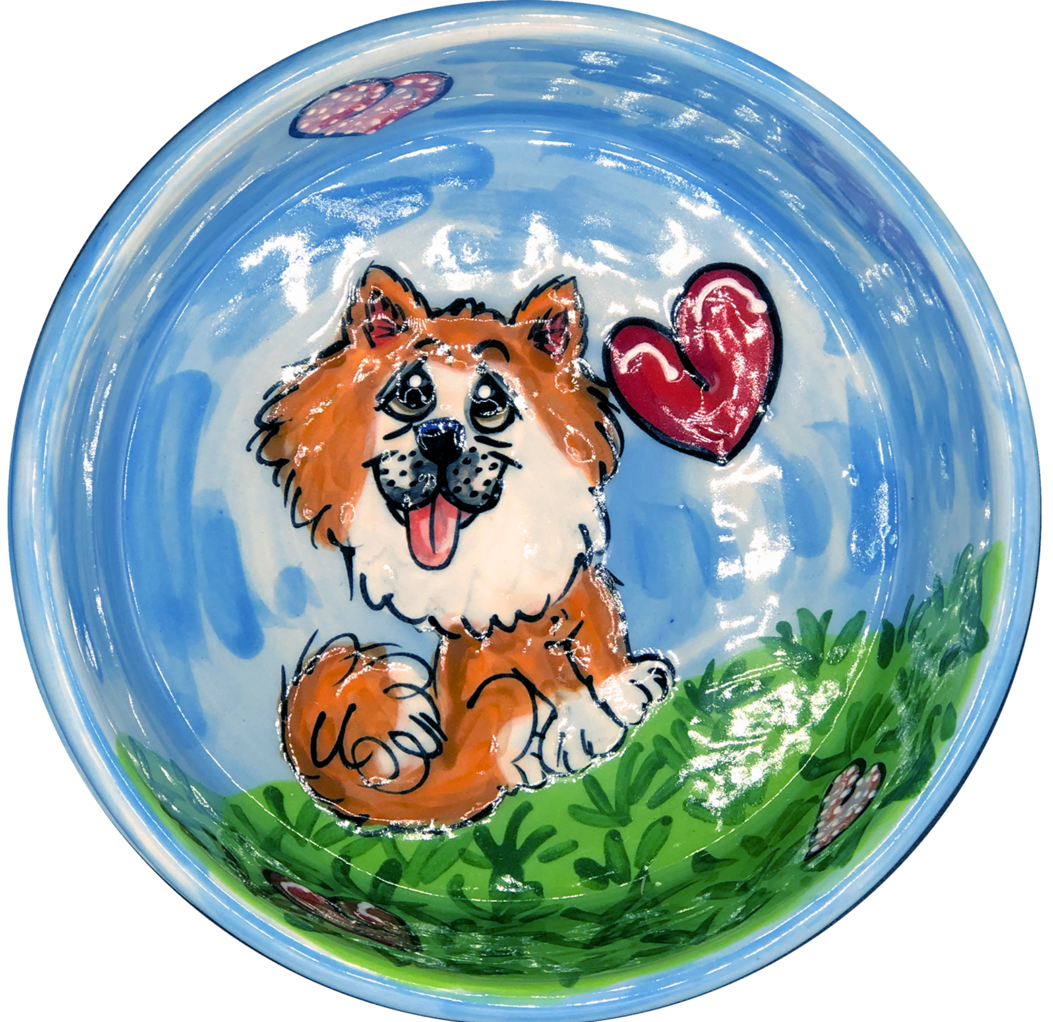 Pomeranian Love Ceramic Bowl