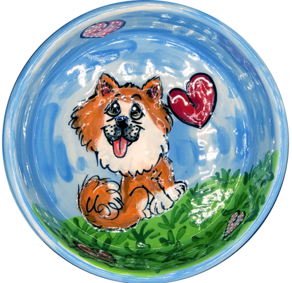 Pomeranian Love Ceramic Bowl