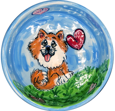 Pomeranian Love Ceramic Bowl