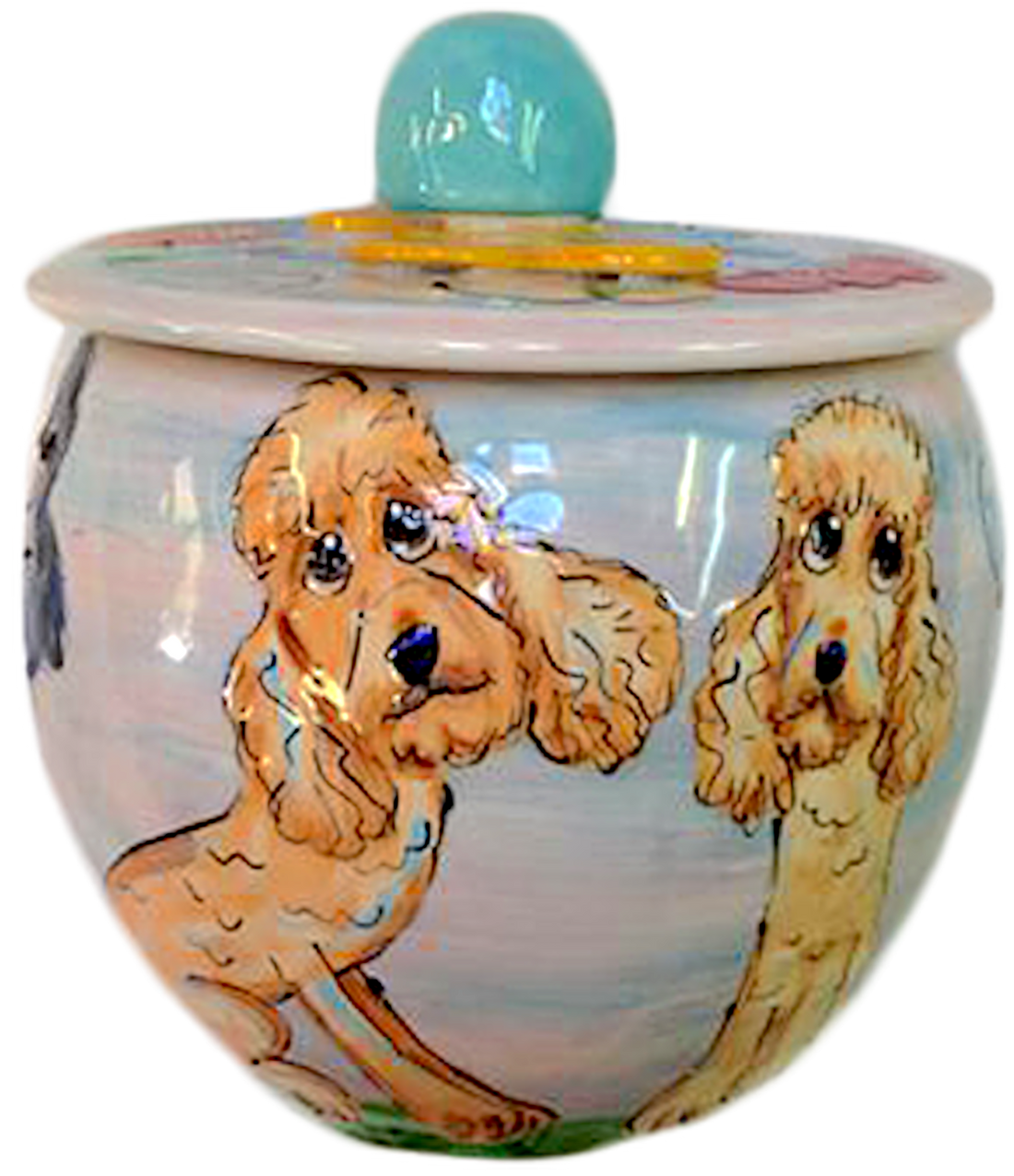 Treat Jar personalized with custom Labradoodle 