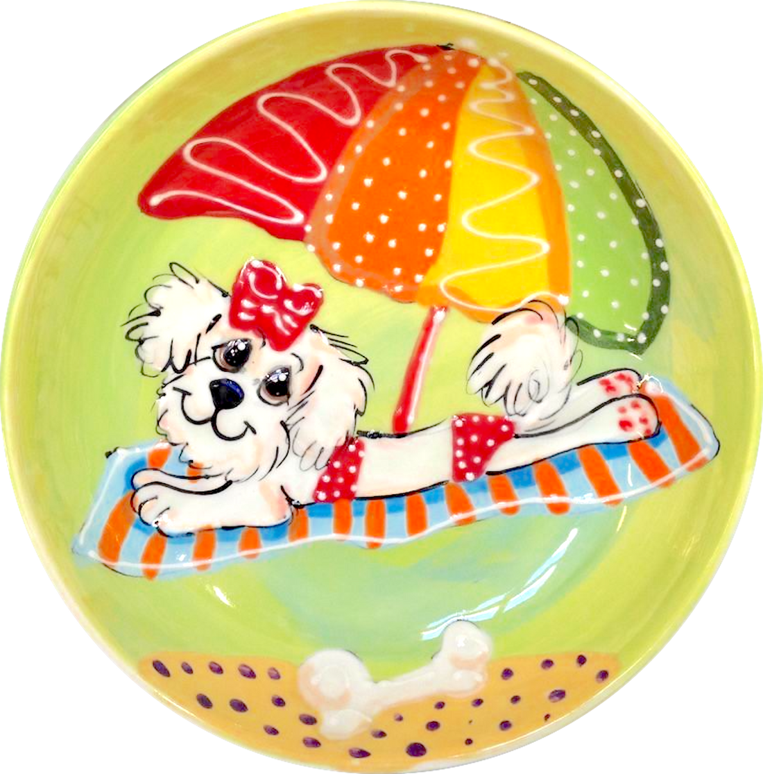 Maltese Dog Bowl