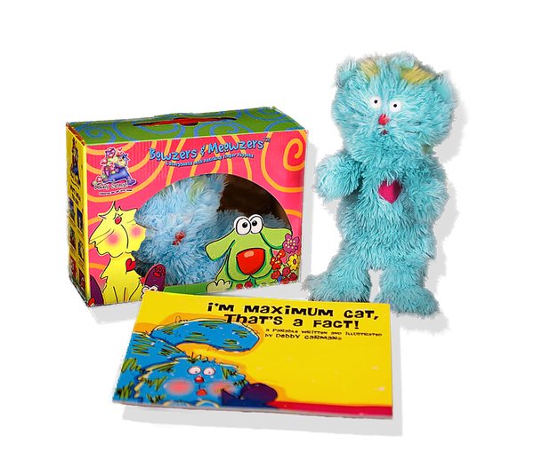Maximum Cat© Book & Plush Hand Puppet Gift Set – Faux Paw Productions