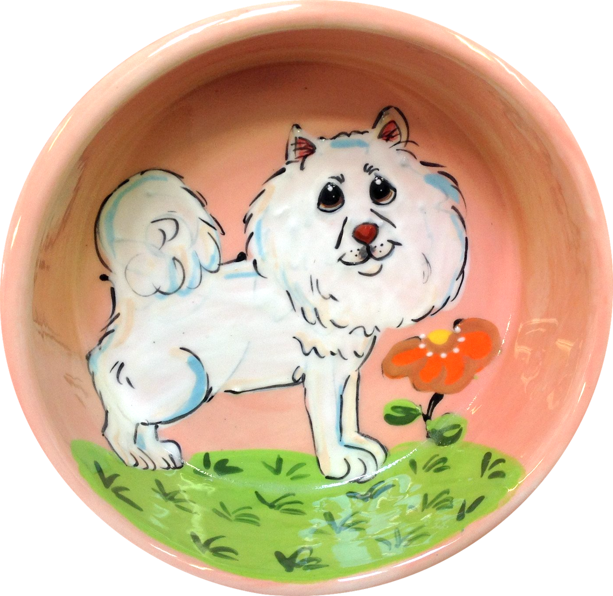 samoyed dog gift by faux paw petique