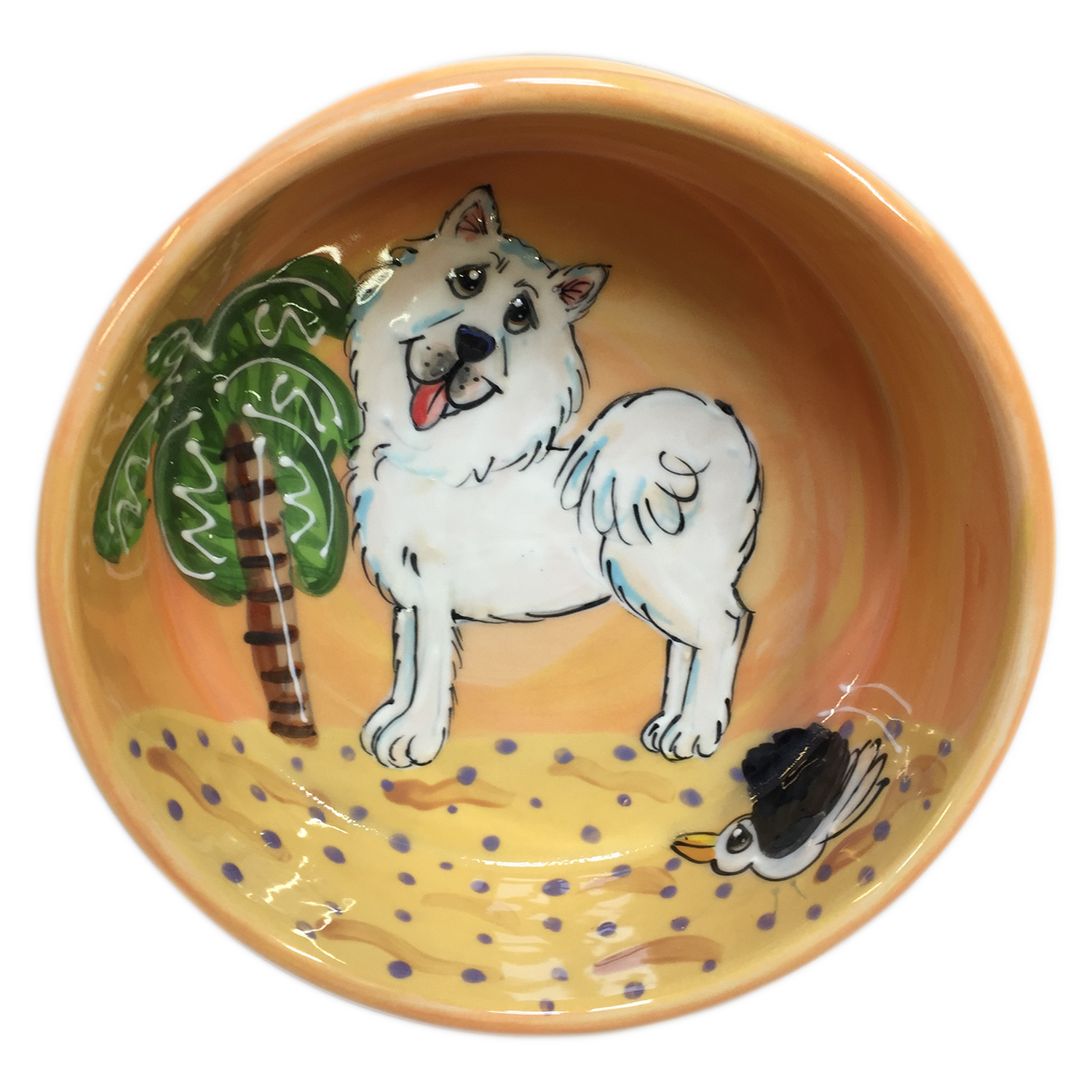 Samoyed | Trophy | Ceramic Dog Bowl