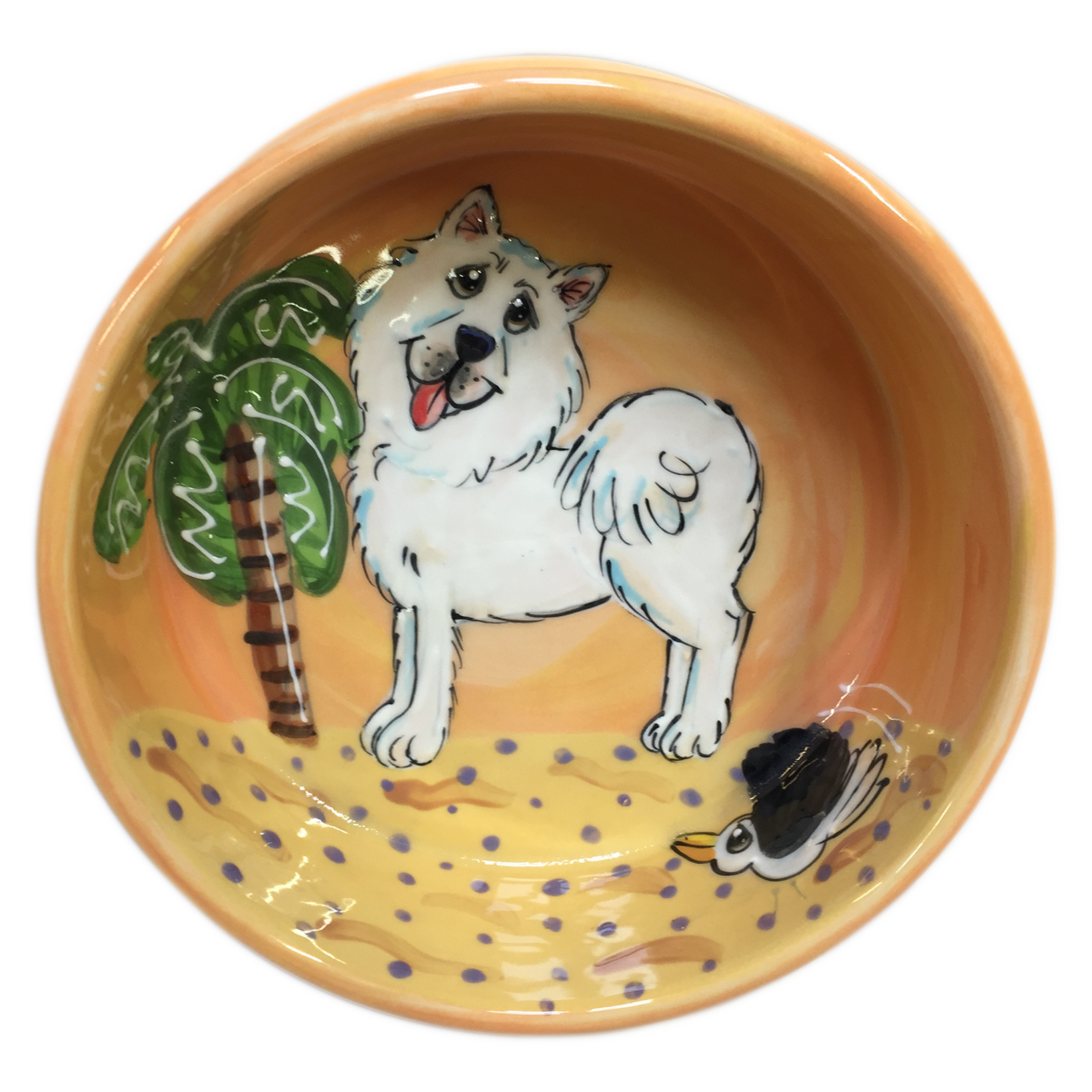 Samoyed | Trophy | Ceramic Dog Bowl