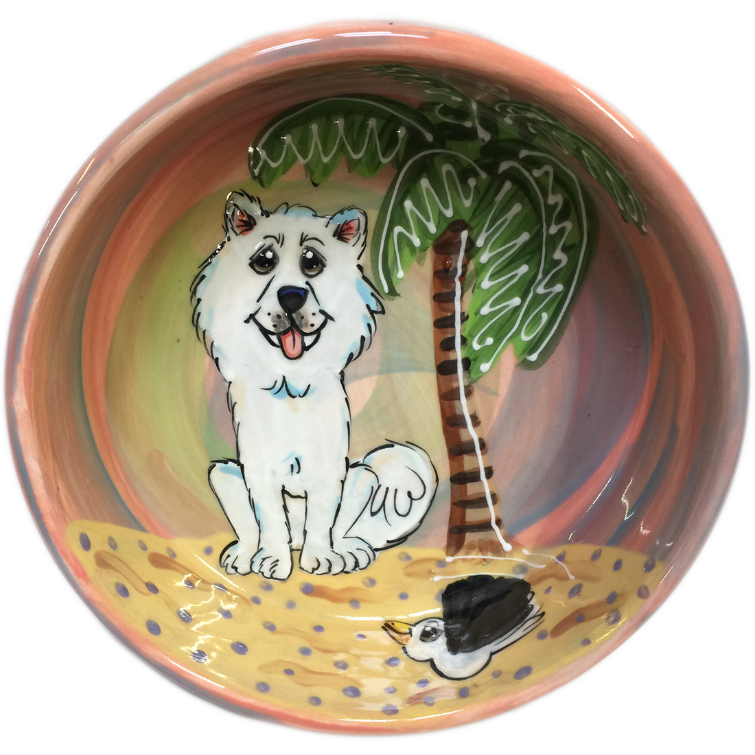 Samoyed | Trophy | Ceramic Dog Bowl