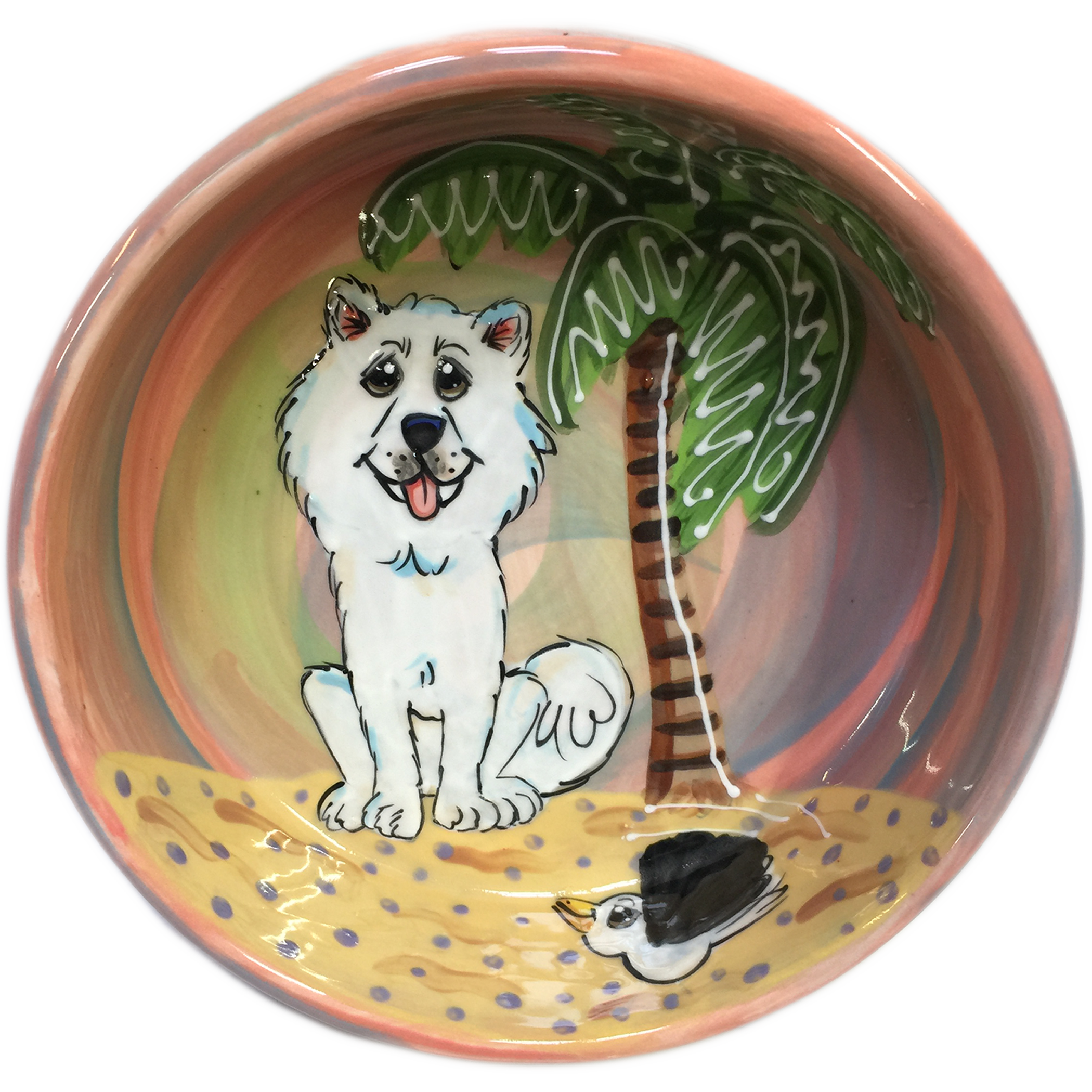 Samoyed | Trophy | Ceramic Dog Bowl