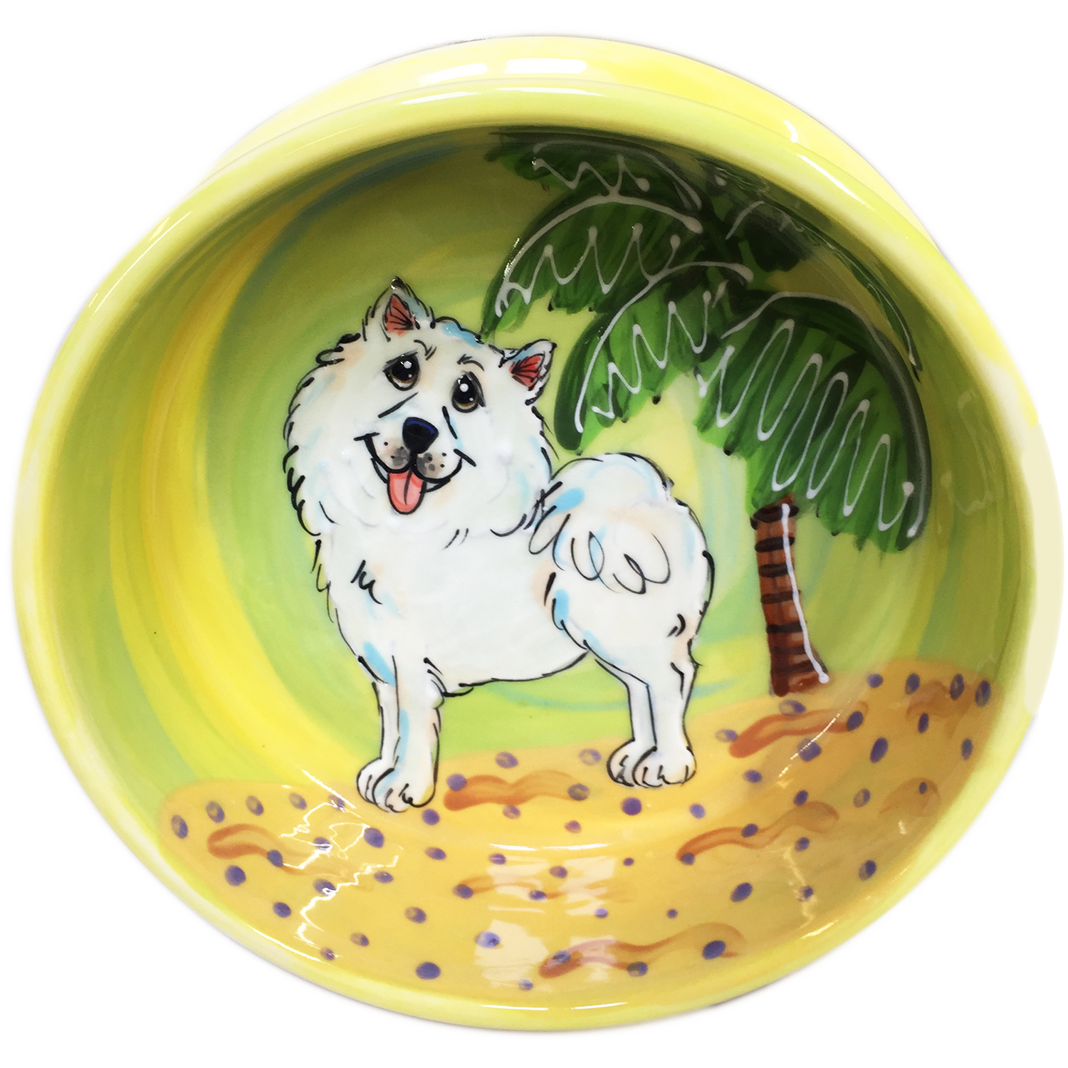 Samoyed | Trophy | Ceramic Dog Bowl