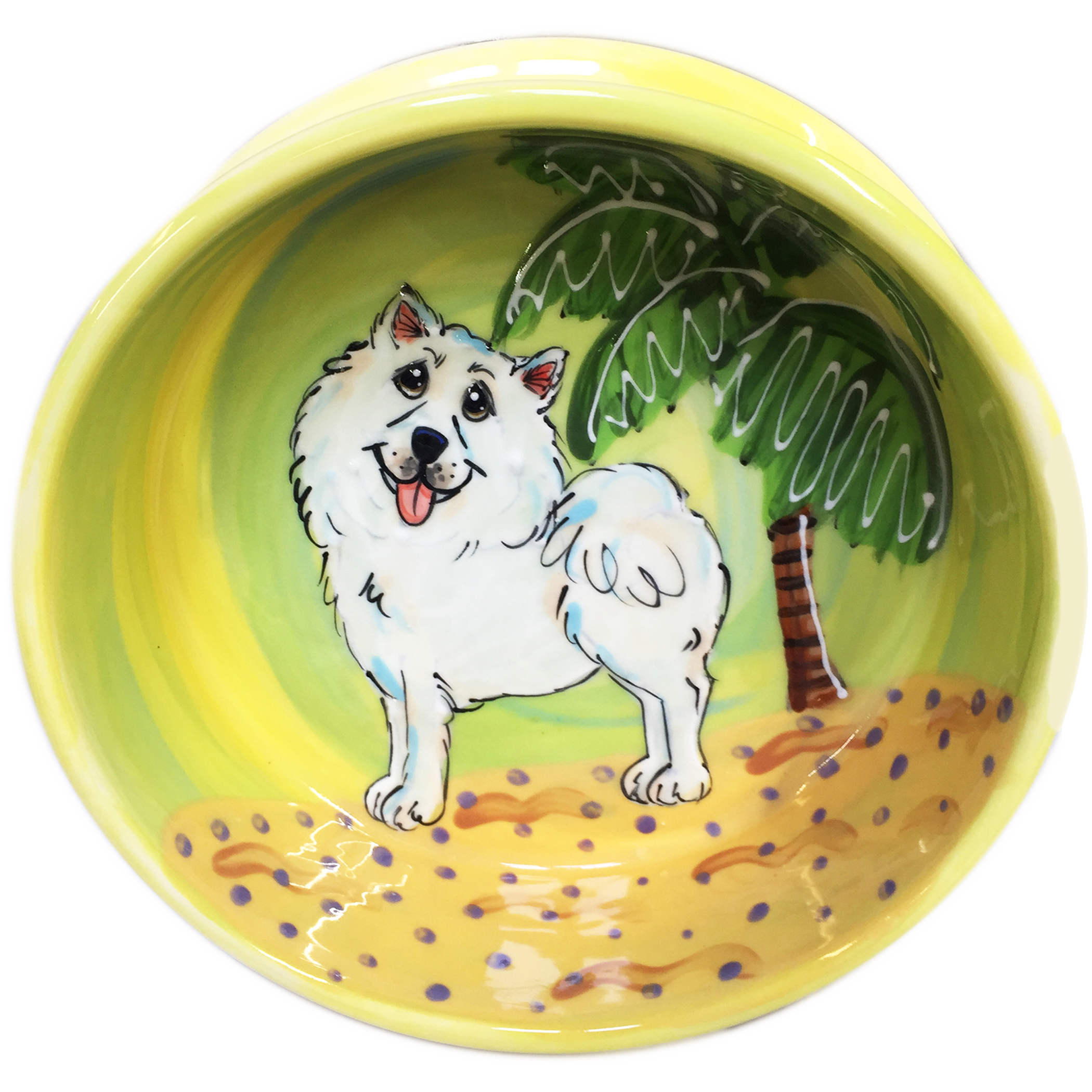 Samoyed | Trophy | Ceramic Dog Bowl