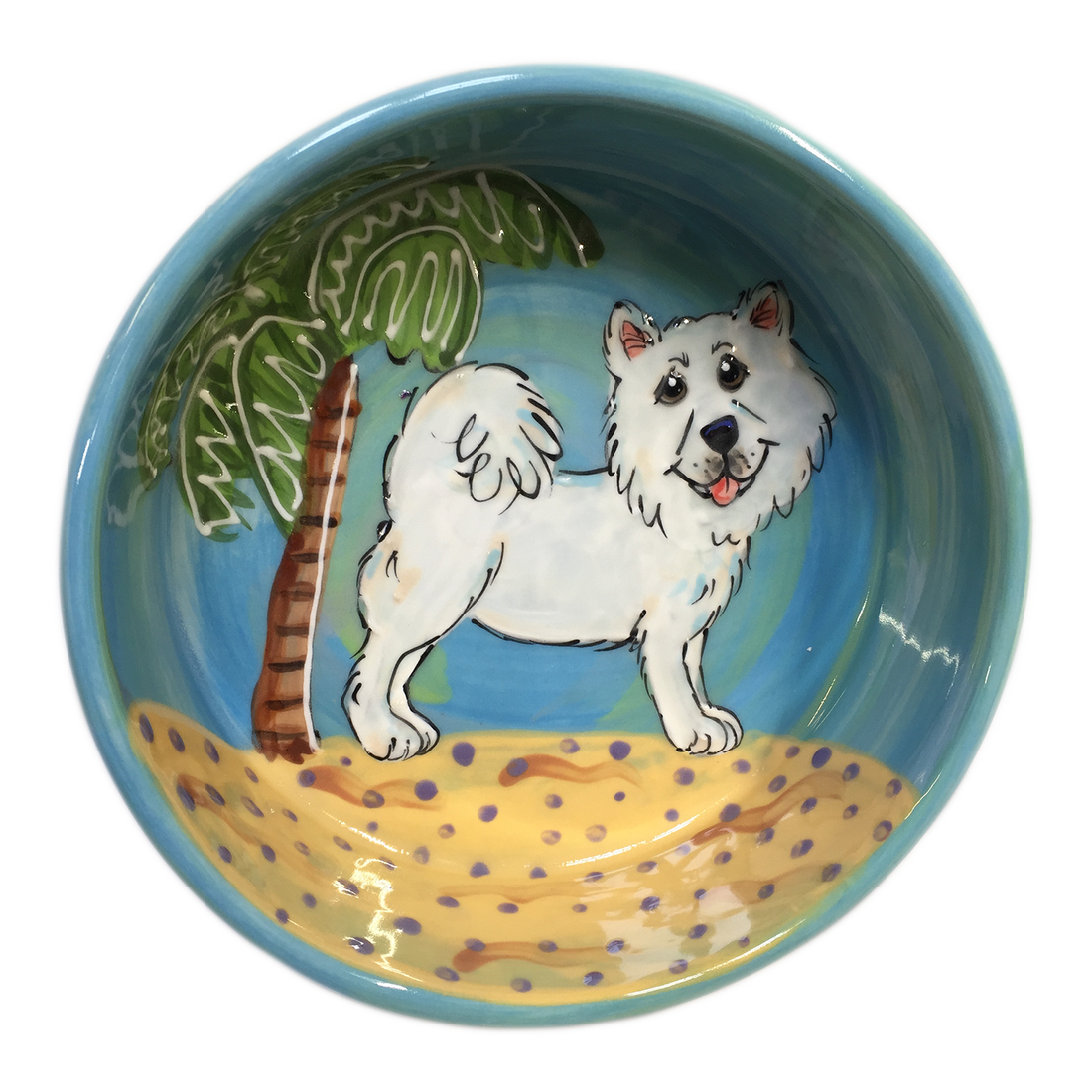 Samoyed | Trophy | Ceramic Dog Bowl