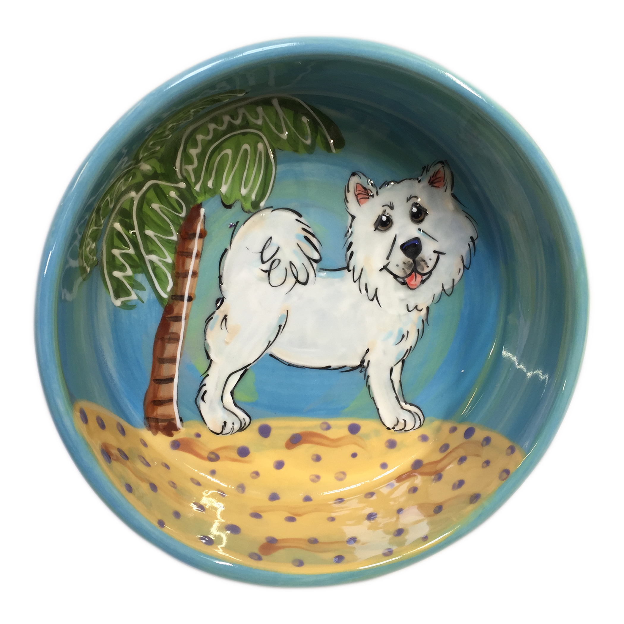 Samoyed | Trophy | Ceramic Dog Bowl