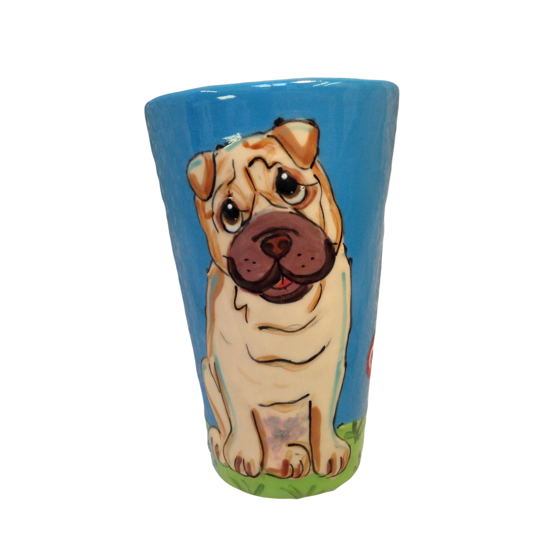 shar pei latte mug by Debby Carman faux paw productions