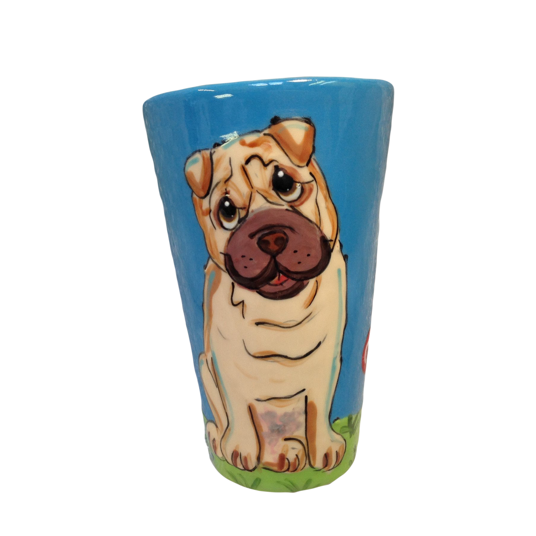 shar pei latte mug by Debby Carman faux paw productions