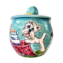 Westie Themed Dog Birthday Treat Jar Personalized 